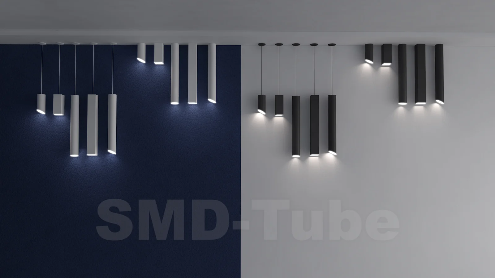 Светильники SMD-Tube-R-125 в интерьере